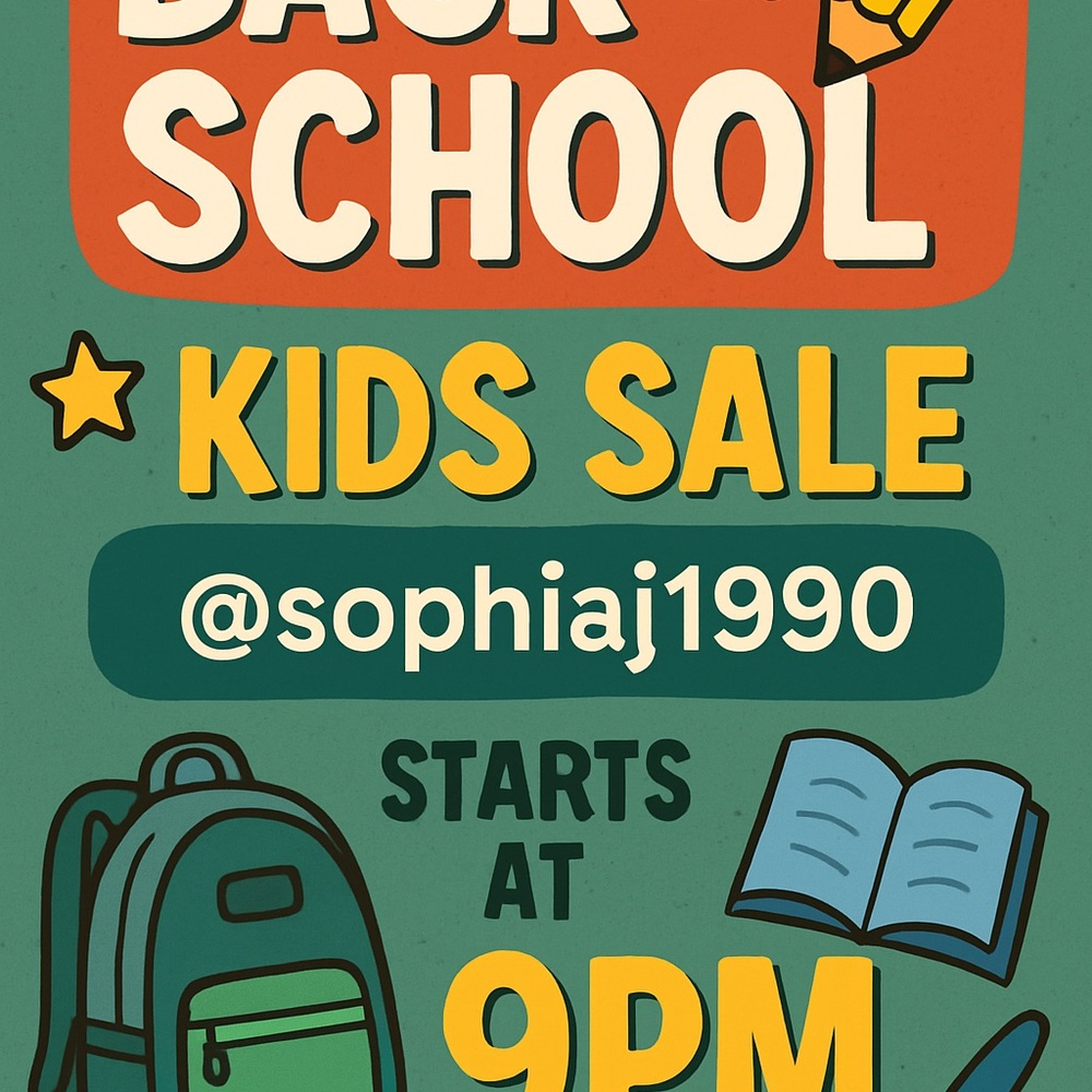 Kids back to school sale